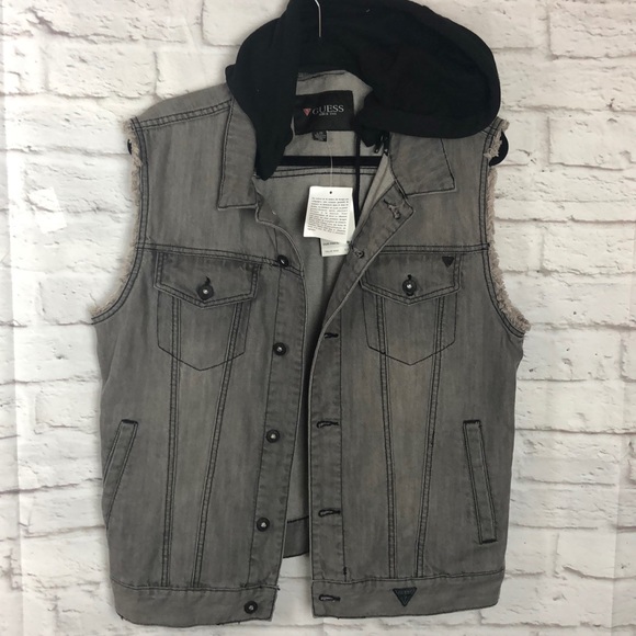 Guess Jackets & Blazers - NWT Guess Denim Jean Vest Size L